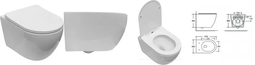 Подвесной унитаз безободковый «Aquanet» Cetus 3.0 W T 348001 белый с сиденьем дюропласт с микролифтом белое Подвесной унитаз безободковый «Aquanet» Cetus 3.0 W T 348001 белый с сиденьем дюропласт с микролифтом белое