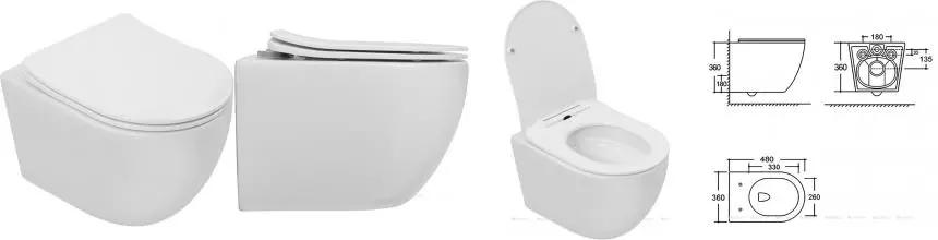 Подвесной унитаз безободковый «Aquanet» Cetus 3.0 W Short T 348005 белый с сиденьем дюропласт с микролифтом белое Подвесной унитаз безободковый «Aquanet» Cetus 3.0 W Short T 348005 белый с сиденьем дюропласт с микролифтом белое