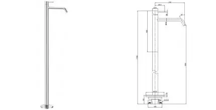 Смеситель для раковины «AQUAme» Siena AQM6211CR хром