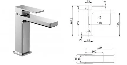 Смеситель для раковины «AQUAme» Savona AQM6810CR хром Смеситель для раковины «AQUAme» Savona AQM6810CR хром
