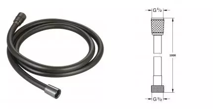 Душевой шланг «AQUAme» AQM1501GM 100 см оружейная сталь Душевой шланг «AQUAme» AQM1501GM 100 см оружейная сталь