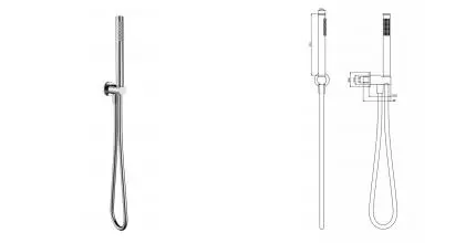 Душевой гарнитур «AQUAme» AQM8711CR хром Душевой гарнитур «AQUAme» AQM8711CR хром