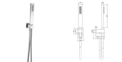 Душевой гарнитур «AQUAme» Savona AQM8712CR хром Душевой гарнитур «AQUAme» Savona AQM8712CR хром