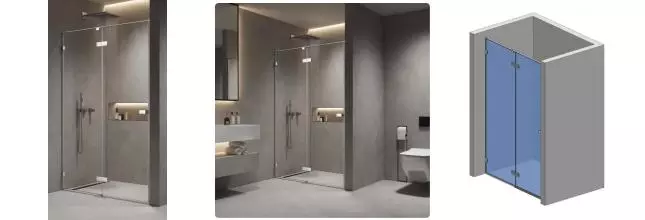 Душевая дверь «AQUAme» AQM7408-12 120/200 прозрачная/хром универсальная Душевая дверь «AQUAme» AQM7408-12 120/200 прозрачная/хром универсальная