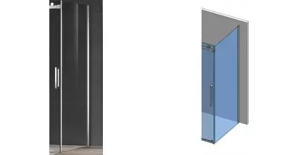 Боковая панель «AQUAme» AQM4203F-9 90/195 прозрачная/хром универсальная Боковая панель «AQUAme» AQM4203F-9 90/195 прозрачная/хром универсальная