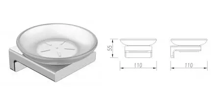 Мыльница «AQUAme» Tivoli AQM7314CR на стену хром
