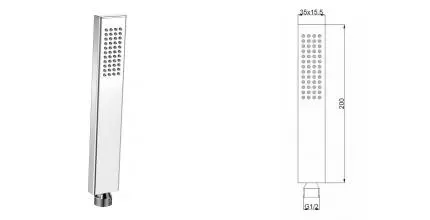 Ручная лейка «AQUAme» Savona AQM8512CR хром Ручная лейка «AQUAme» Savona AQM8512CR хром