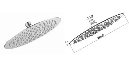 Верхний душ «AQUAme» AQM8605CR хром