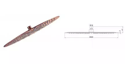 Верхний душ «AQUAme» AQM8606BC шлифованная медь Верхний душ «AQUAme» AQM8606BC шлифованная медь