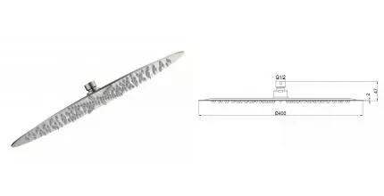 Верхний душ «AQUAme» AQM8606BN шлифованный никель Верхний душ «AQUAme» AQM8606BN шлифованный никель