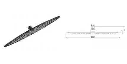 Верхний душ «AQUAme» AQM8606MB чёрный матовый Верхний душ «AQUAme» AQM8606MB чёрный матовый