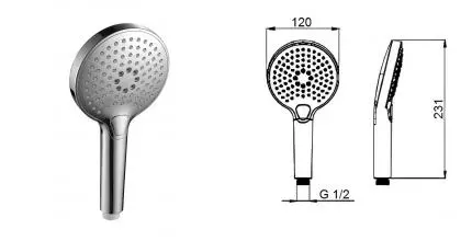 Ручная лейка «AQUAme» AQM8510CR хром Ручная лейка «AQUAme» AQM8510CR хром