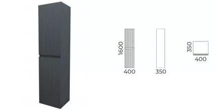 Пенал «Terminus» Ватикан 40 подвесной серый шёлк универсальный