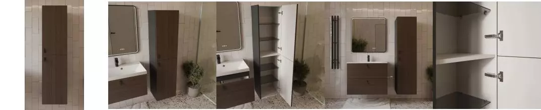 Пенал «Terminus» Контур 40 подвесной венге/графит универсальный