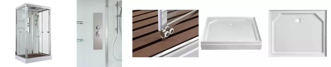 Душевая кабина «AvaCan» V2810 100/80 низкий поддон прозрачная/белая Душевая кабина «AvaCan» V2810 100/80 низкий поддон прозрачная/белая