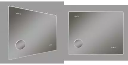 Зеркало «Ukko» Denali 100/80 с сенсорным выключателем с часами с подсветкой