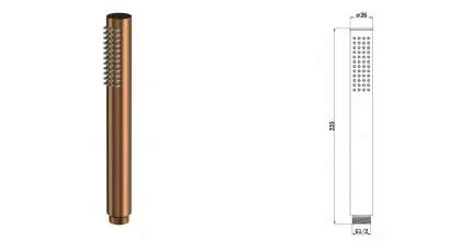 Ручная лейка «Whitecross» MICRO-CPB брашированная медь