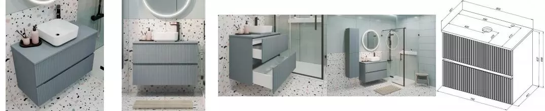 Тумба с раковиной «Aquanet» Джейн 80 (City 38/38) подвесная мисти грин Тумба с раковиной «Aquanet» Джейн 80 (City 38/38) подвесная мисти грин