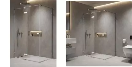 Душевой угол-ограждение «AQUAme» AQM7408-10/AQM7409-8 100/80 прямоугольный прозрачный/хром без поддона универсальный Душевой угол-ограждение «AQUAme» AQM7408-10/AQM7409-8 100/80 прямоугольный прозрачный/хром без поддона универсальный