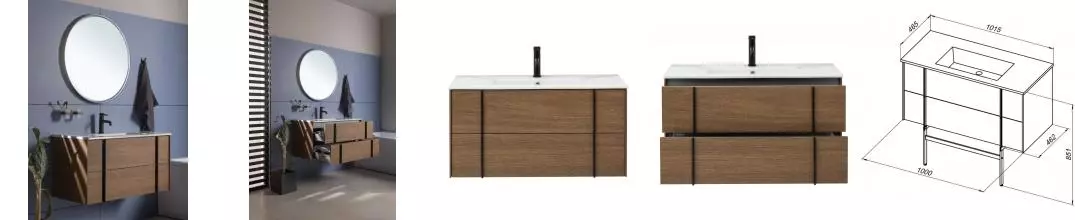 Мебель для ванной подвесная «Allen Brau» Reality 101 (274400) natural oak