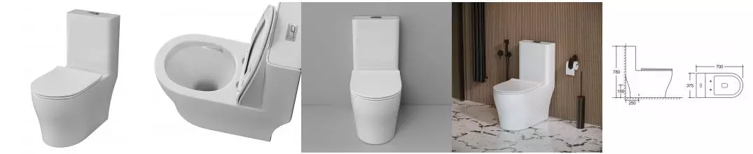 Унитаз моноблок безободковый «Grossman» Classic GR-4488SQ белый с сиденьем ультратонкое с микролифтом белое Унитаз моноблок безободковый «Grossman» Classic GR-4488SQ белый с сиденьем ультратонкое с микролифтом белое