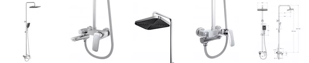 Душевая система «Belbagno» DUE-VSCM-CRM хром Душевая система «Belbagno» DUE-VSCM-CRM хром