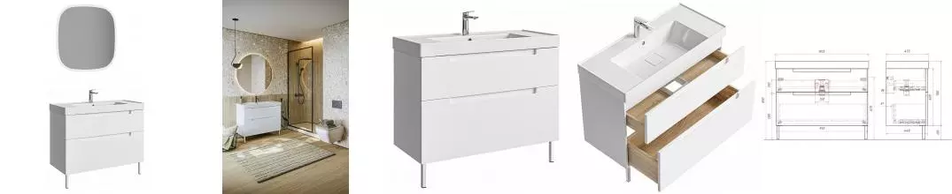 Мебель для ванной «Aqwella» Vancouver 101 белый Мебель для ванной «Aqwella» Vancouver 101 белый