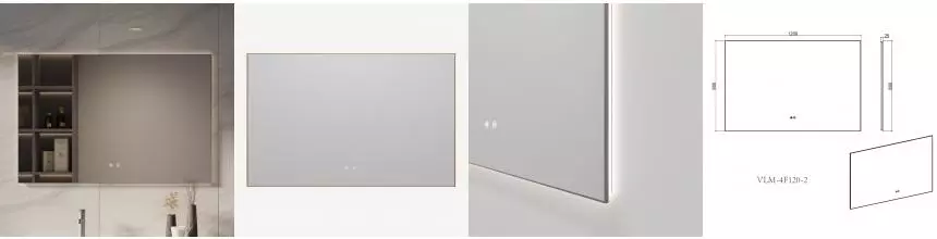 Зеркало LED VLM-4F120GM-2 1200х800 c сенсорным выключателем, антизапотевание, вороненая сталь VLM-4F120GM-2 · Vincea, VLM-4F120GM-2 Зеркало LED VLM-4F120GM-2 1200х800 c сенсорным выключателем, антизапотевание, вороненая сталь VLM-4F120GM-2 · Vincea, VLM-4F120GM-2