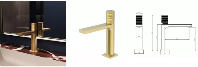 Смеситель для раковины Domus VBF-5DM01BG, брашированное золото VBF-5DM01BG · Vincea, VBF-5DM01BG Смеситель для раковины Domus VBF-5DM01BG, брашированное золото VBF-5DM01BG · Vincea, VBF-5DM01BG