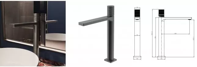 Смеситель для раковины Domus VBF-5DM02GM, вороненая сталь VBF-5DM02GM · Vincea, VBF-5DM02GM Смеситель для раковины Domus VBF-5DM02GM, вороненая сталь VBF-5DM02GM · Vincea, VBF-5DM02GM