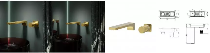 Смеситель для раковины Domus VBFW-5DM01BG встраиваемый, брашированное золото VBFW-5DM01BG · Vincea, VBFW-5DM01BG Смеситель для раковины Domus VBFW-5DM01BG встраиваемый, брашированное золото VBFW-5DM01BG · Vincea, VBFW-5DM01BG