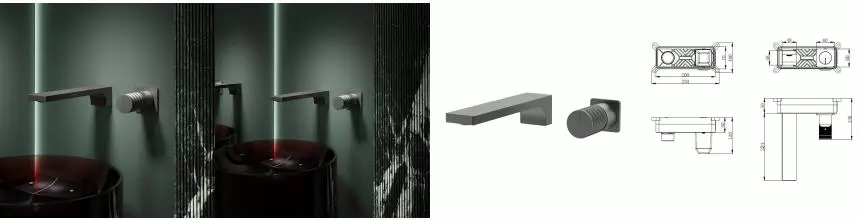 Смеситель для раковины Domus VBFW-5DM01GM встраиваемый, вороненая сталь VBFW-5DM01GM · Vincea, VBFW-5DM01GM Смеситель для раковины Domus VBFW-5DM01GM встраиваемый, вороненая сталь VBFW-5DM01GM · Vincea, VBFW-5DM01GM