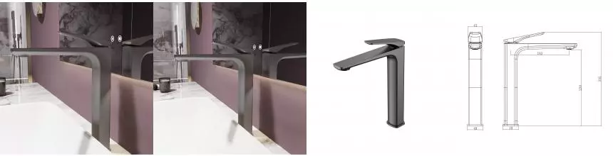 Смеситель для раковины Puro VBF-5P02GM, вороненая сталь VBF-5P02GM · Vincea, VBF-5P02GM Смеситель для раковины Puro VBF-5P02GM, вороненая сталь VBF-5P02GM · Vincea, VBF-5P02GM