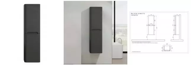 Пенал «Black & White» U935.SC1550 42 подвесной sparkle gray универсальный Пенал «Black & White» U935.SC1550 42 подвесной sparkle gray универсальный