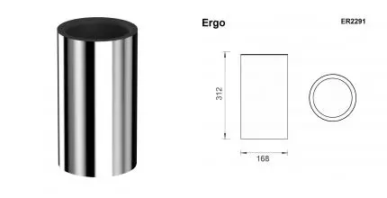 Мусорное ведро «Whitecross» Ergo ER2291CR 4 л хром