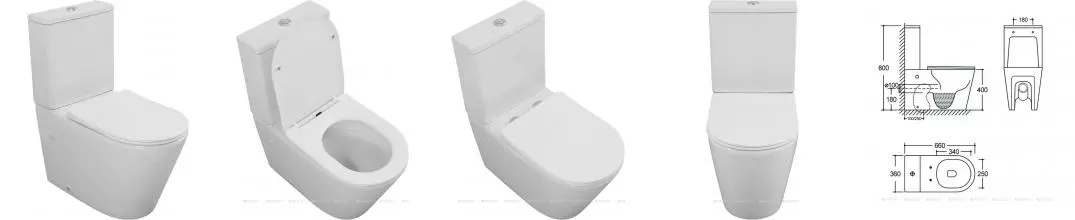 Унитаз компакт безободковый «Aquanet» Atago 3.0 C1 T/Atago 3.0 348002/348003 белый с сиденьем дюропласт с микролифтом белое Унитаз компакт безободковый «Aquanet» Atago 3.0 C1 T/Atago 3.0 348002/348003 белый с сиденьем дюропласт с микролифтом белое