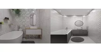 Коллекция плитки «Kerlife» Onix Blanco/Gris