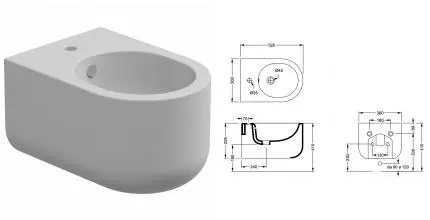 Биде подвесное GSG Petra PEBISO001, белый матовый, шт PEBISO001 · GSG, PEBISO001 Биде подвесное GSG Petra PEBISO001, белый матовый, шт PEBISO001 · GSG, PEBISO001