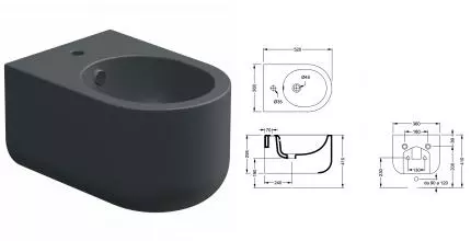 Биде подвесное GSG Petra PEBISO028, Ebano Matt, шт PEBISO028 · GSG, PEBISO028 Биде подвесное GSG Petra PEBISO028, Ebano Matt, шт PEBISO028 · GSG, PEBISO028