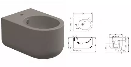 Биде подвесное GSG Petra PEBISO030, Cashmere Matt, шт PEBISO030 · GSG, PEBISO030 Биде подвесное GSG Petra PEBISO030, Cashmere Matt, шт PEBISO030 · GSG, PEBISO030