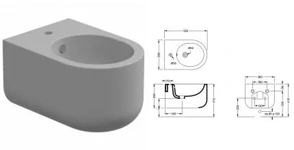 Биде подвесное GSG Petra PEBISO033, Perla Matt, шт PEBISO033 · GSG, PEBISO033 Биде подвесное GSG Petra PEBISO033, Perla Matt, шт PEBISO033 · GSG, PEBISO033