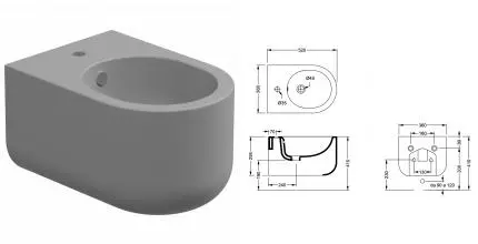 Биде подвесное GSG Petra PEBISO038, Fumo Matt, шт PEBISO038 · GSG, PEBISO038 Биде подвесное GSG Petra PEBISO038, Fumo Matt, шт PEBISO038 · GSG, PEBISO038