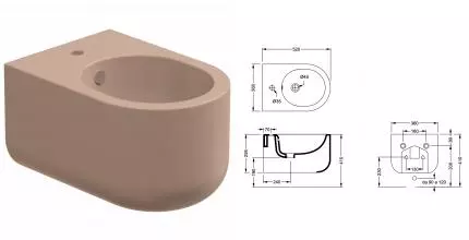 Биде подвесное GSG Petra PEBISO039, Rosa Glossy, шт PEBISO039 · GSG, PEBISO039 Биде подвесное GSG Petra PEBISO039, Rosa Glossy, шт PEBISO039 · GSG, PEBISO039