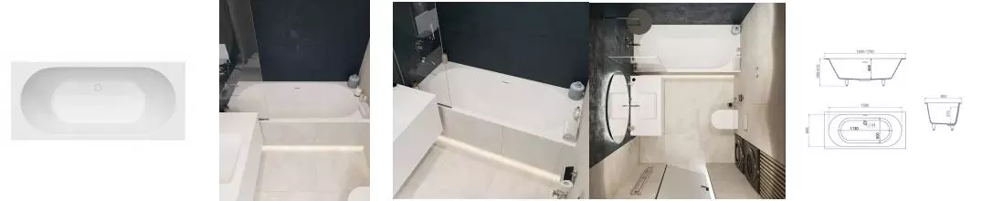 Ванна из искусственного камня «Kupala» Lono 178/80 с ножками с сифоном белая матовая Ванна из искусственного камня «Kupala» Lono 178/80 с ножками с сифоном белая матовая