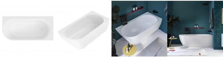 OBEREG ванна пристенная угловая, правая версия 1700x800, белый матовый цвет · Obereg, Kupala, WBU170001R OBEREG ванна пристенная угловая, правая версия 1700x800, белый матовый цвет · Obereg, Kupala, WBU170001R