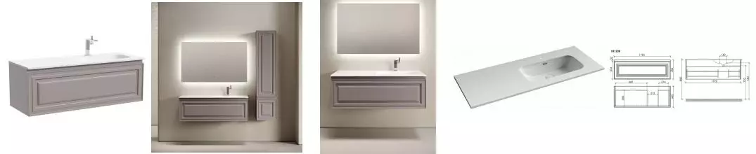 Тумба с раковиной «Sancos» Very 120 (Element CN7006R 121/47) подвесная Doha Soft правая Тумба с раковиной «Sancos» Very 120 (Element CN7006R 121/47) подвесная Doha Soft правая