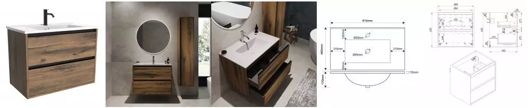 Тумба с раковиной «ZOV» Парма 90 (NS90 90) подвесная аттик Тумба с раковиной «ZOV» Парма 90 (NS90 90) подвесная аттик