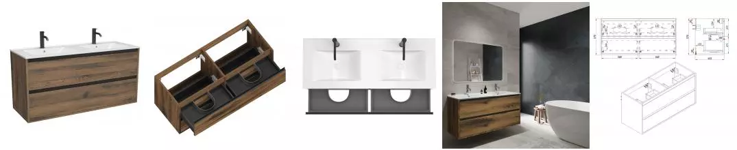 Тумба с раковиной «ZOV» Парма 120 (NS120 120) подвесная аттик