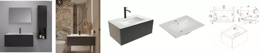 Мебель для ванной подвесная «ZOV» Кито Флавио 60 лиони