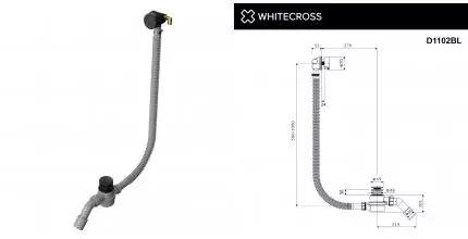 Слив-перелив WHITECROSS FILL (черный мат) D1102BL · New Trendy, D1102BL Слив-перелив WHITECROSS FILL (черный мат) D1102BL · New Trendy, D1102BL